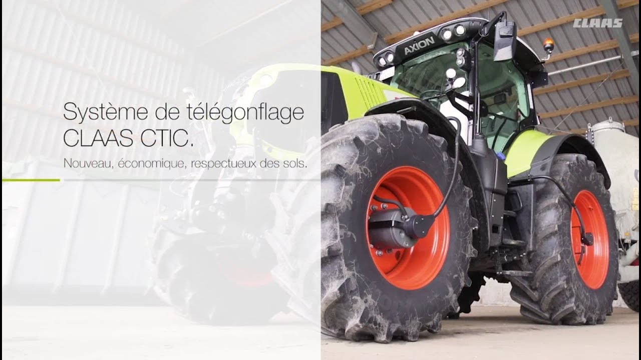 Système de télégonflage CLAAS CTIC. Nouveau, économique, respectueux des sols.
