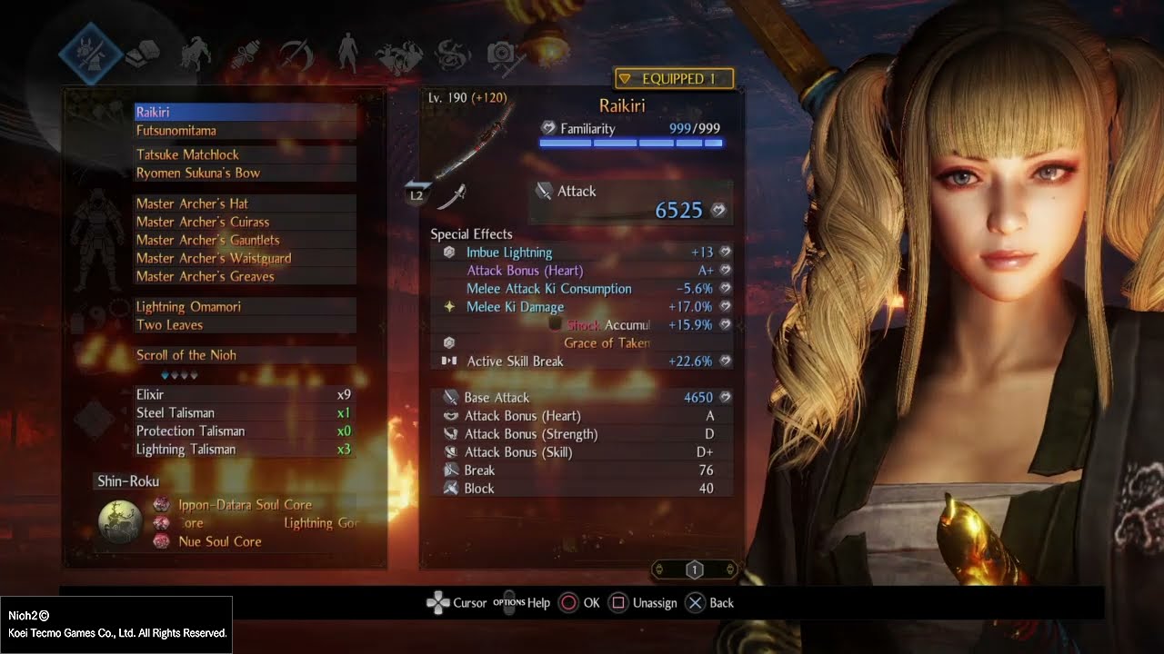 Raikiri Lightning Sword Build - Nioh 2