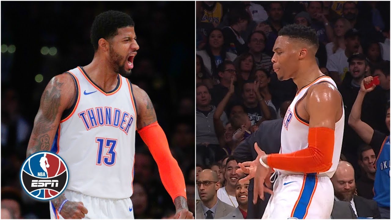 Paul George gets booed, Russell Westbrook trolls Lance Stephenson in Thunder win | NBA Highlights
