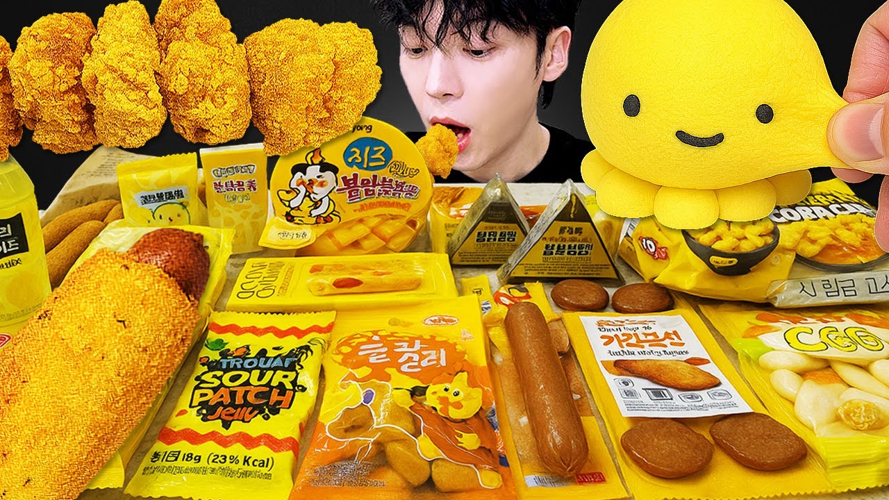 ASMR MUKBANG | галактика мед желе, конфеты, рецепт! десерты(голубая еда, желе из лапши, мороженое)