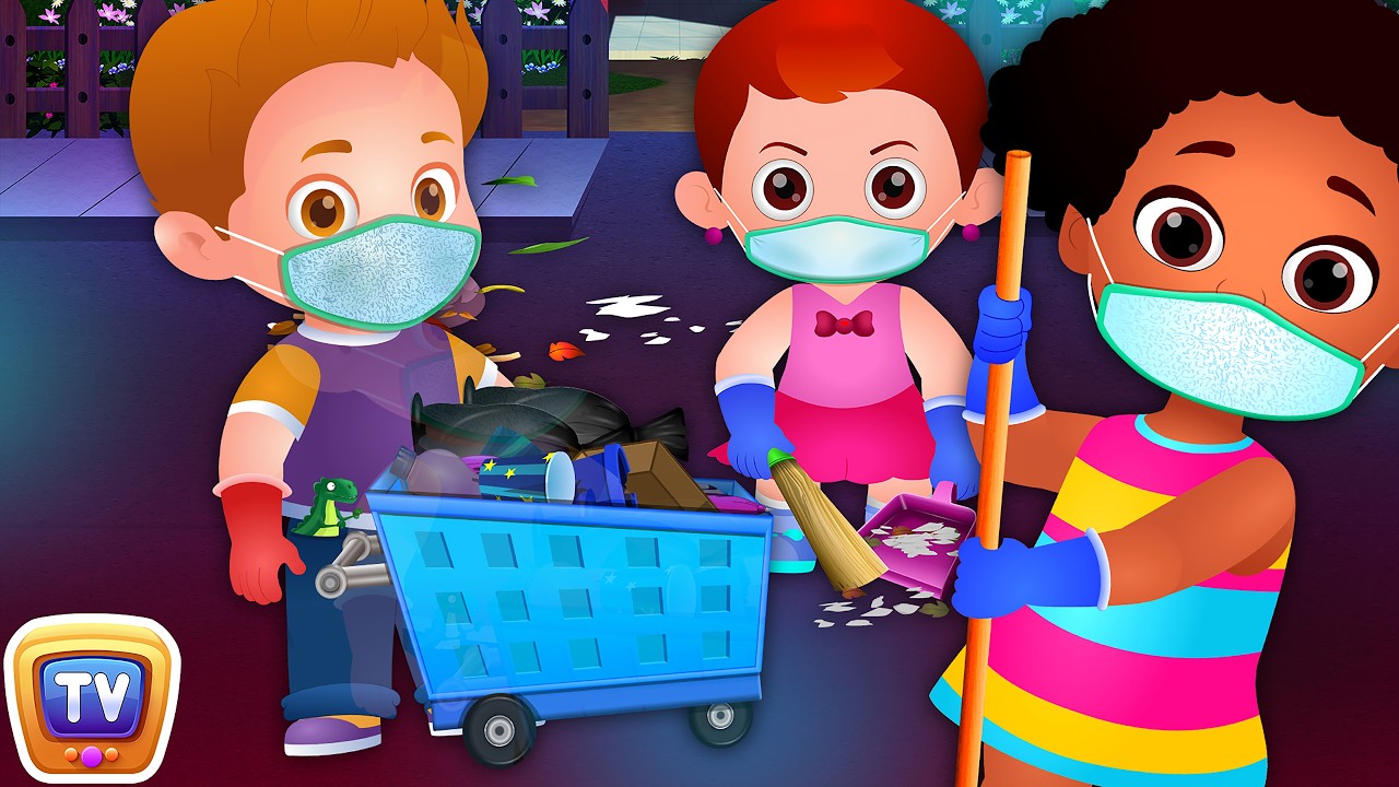 Clean and Green Neighbourhood + More Good Habits Bedtime Stories & Moral Stories for Kids - ChuChuTV