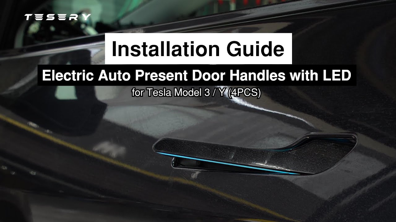 How to Install Tesery Electric Door Handles with LED for Tesla Model Y Juniper