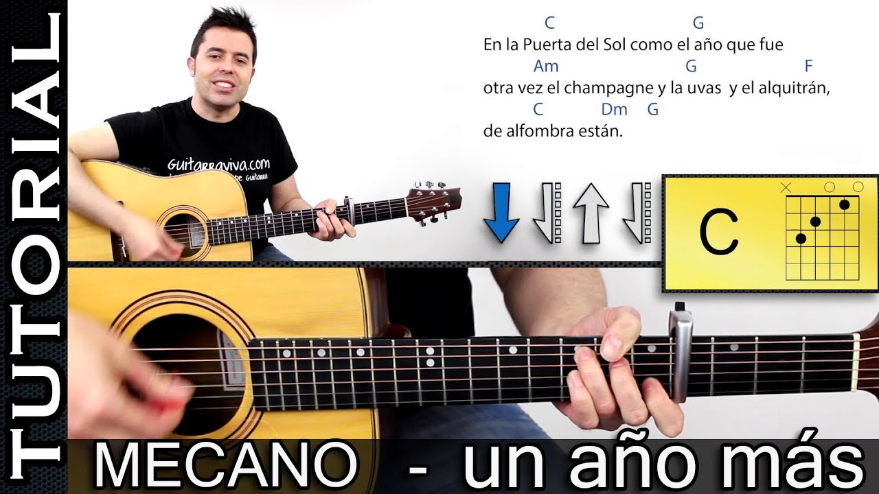 Mecano - Un Año Más - acordes de guitarra y ritmo MECANO como tocar guitarra