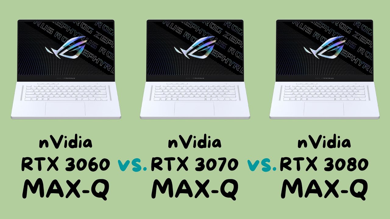 Сравнение ноутбуков RTX 3060 Max-Q, 3070 Max-Q и 3080 Max-Q
