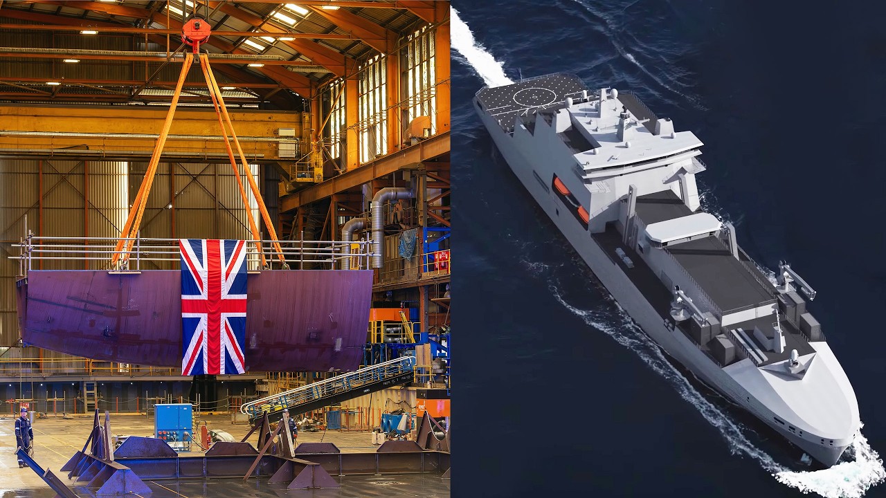 First of the new support ships for the Royal Navy formally laid down