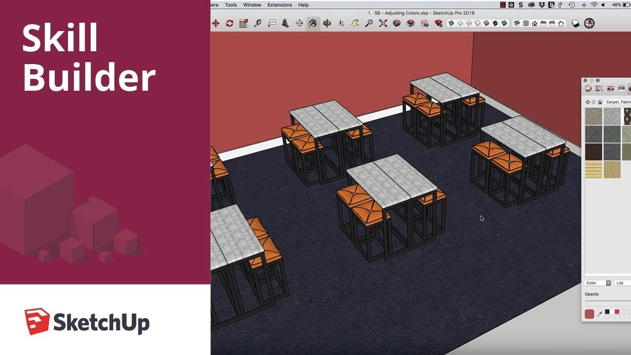 SketchUp Skill Builder: Material Modification