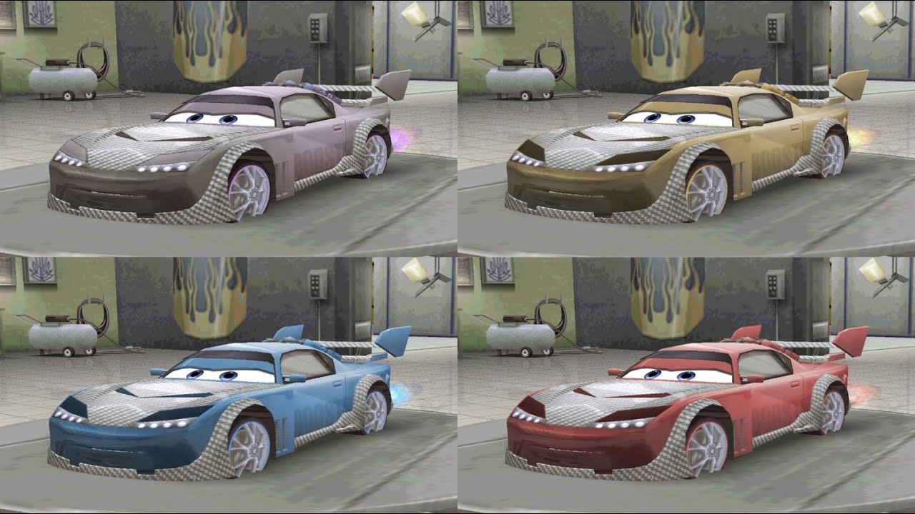 Cars: The Video Game (GC) - Boost's PSP Paint Jobs + Fixed Nitrous Color