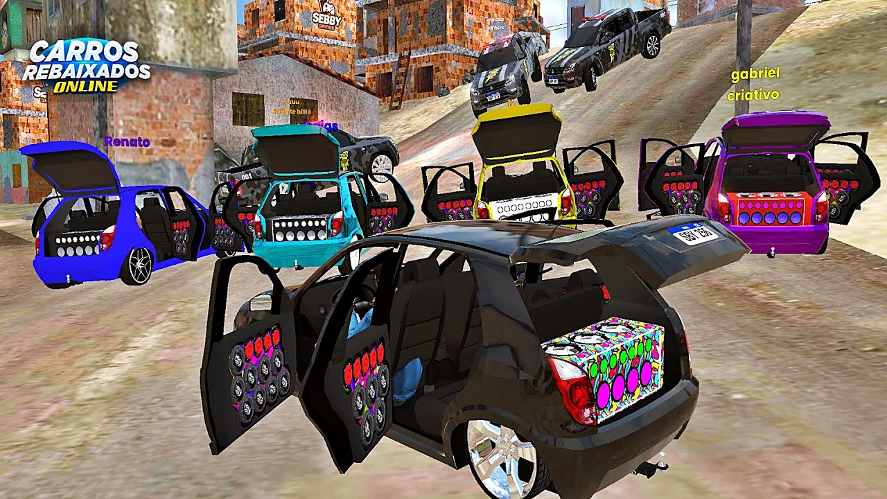 CARROS REBAIXADOS ONLINE | ENCONTRO DE SOM DEBOXE COM CELTA E CHEGOU VT NA FAVELA