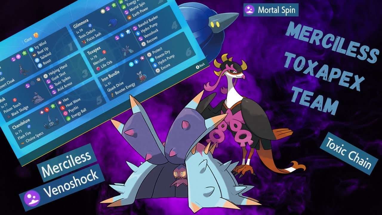 MERCILESS TOXAPEX CAN JUST CRIT THROUGH EVERYTHING IN VGC -Pokemon Scarlet & Violet VGC Regulation F