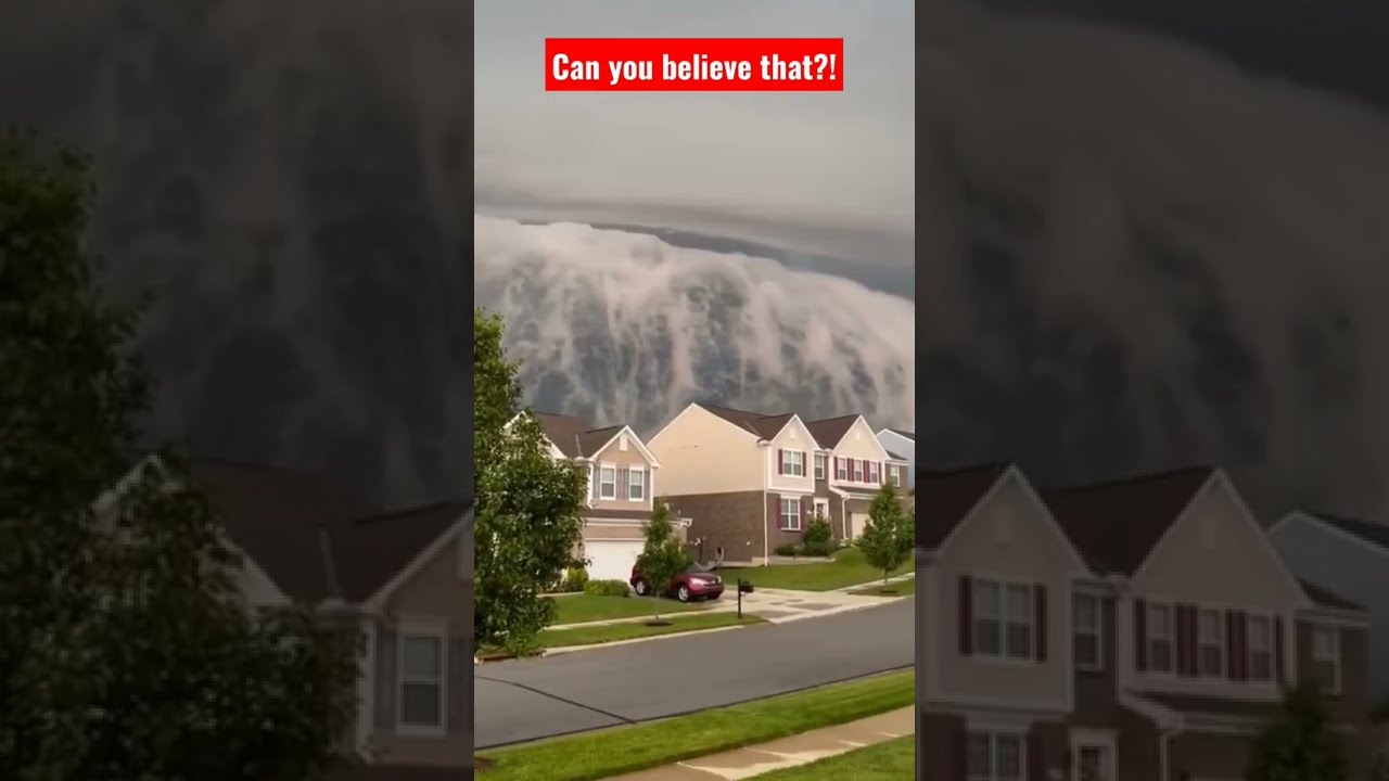 Crazy Storm Clouds Loom Over Cincinnati,Ohio #tsunami #ohio #viral #viralshorts #viralshort #tiktok