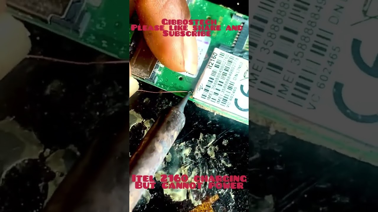 Itel 2160 charging but can not power. Itel 2160 powers jumpers ways 100pec tested