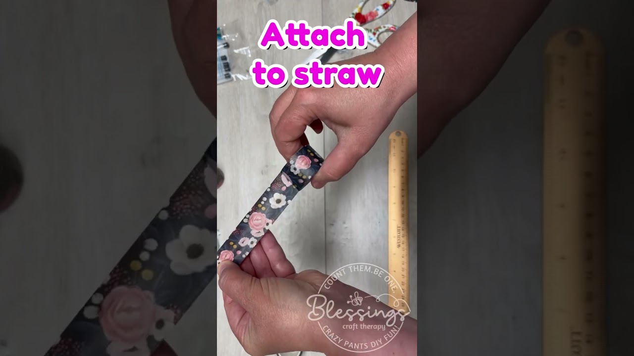 Diy Washi tape pens&hellip;with a regular straw!! #easycrafts #dollartreediy #washitape