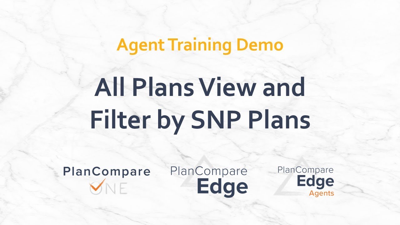 All Plans View and Filter by SNP Plans