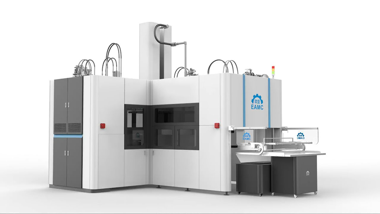 EAMC fully automatic pulp molding tableware machine production line加145安全门