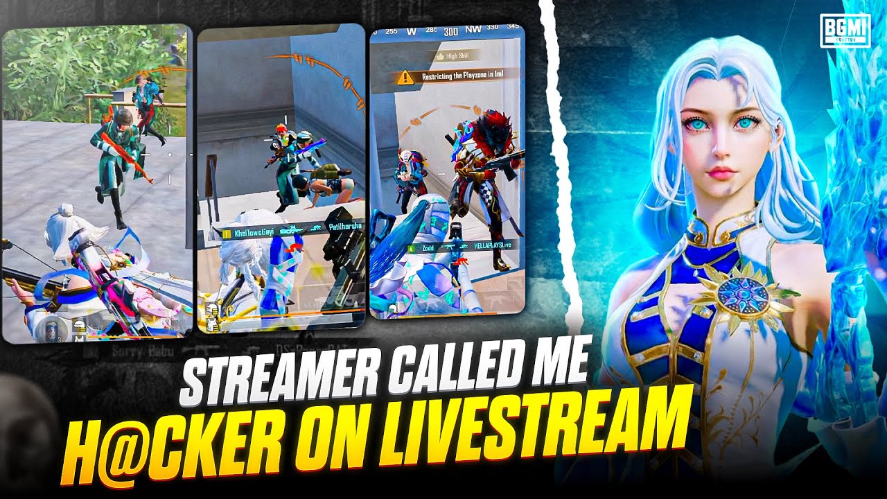 😱Streamer Called me H@cker on Livestream After this💀 | Fastest 1v4 Clutches