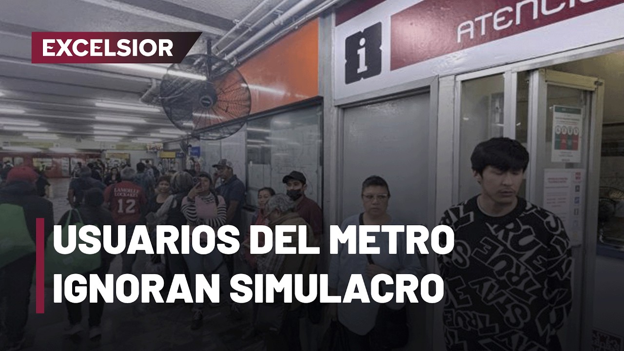 Simulacro de sismo metropolitano es ignorado por usuarios del Metro