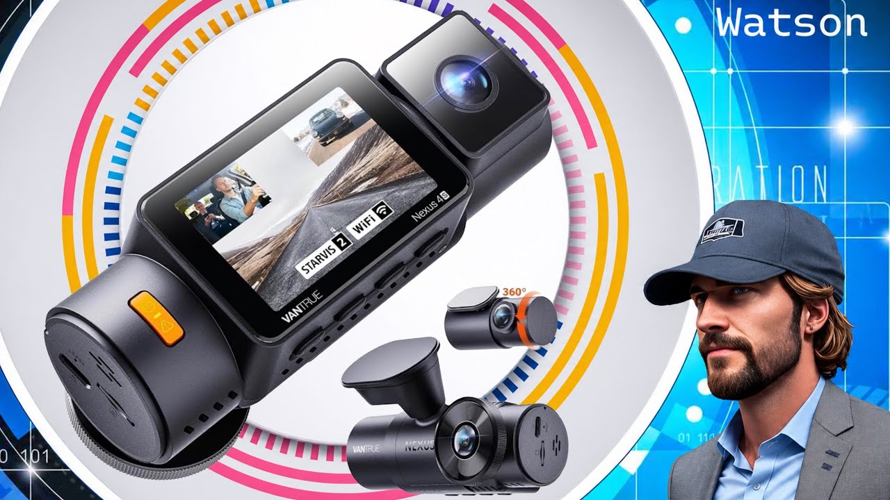 VANTRUE N4S 3-Channel Dash Camera - Front, Inside, Rear, STARVIS 2 x HDR x IR Night Vision