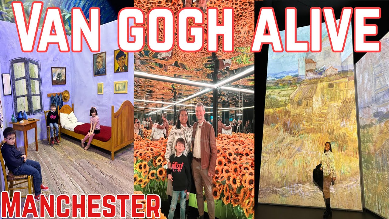 VAN GOGH ALIVE MANCHESTER BARENG TEMAN DAN MEMBUAT LUKISAN KARYA SENDIRI