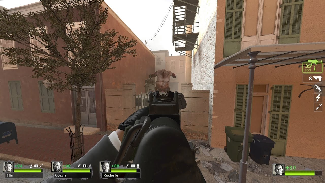 Left 4 Dead 2 Full Weapons ADS Aim Down Sight Plugin Mod with meatwall boss full gameplay