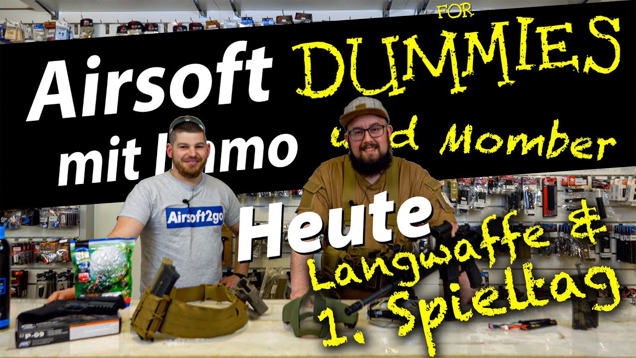 Airsoft for Dummies | Langwaffe & 1. Spieltag mit Immo| Nr.4