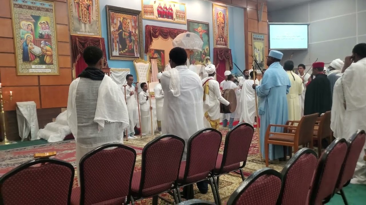 ጊዮርጊስ ግሩም በመንፈስ ቅዱስ ኅቱም፣ መዐዛ ቅዳሴከ ጥዑም ከመ ፅጌ ገዳም ጊዮርጊስ ግሩም።