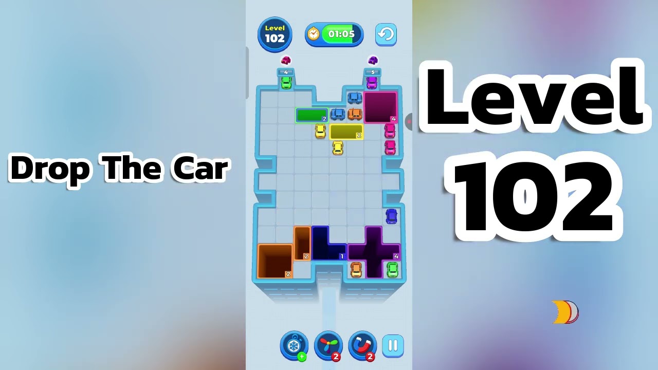 🚗 Drop The Car Level 102 Walkthrough | Car Puzzle Game Solution | Go Answer
