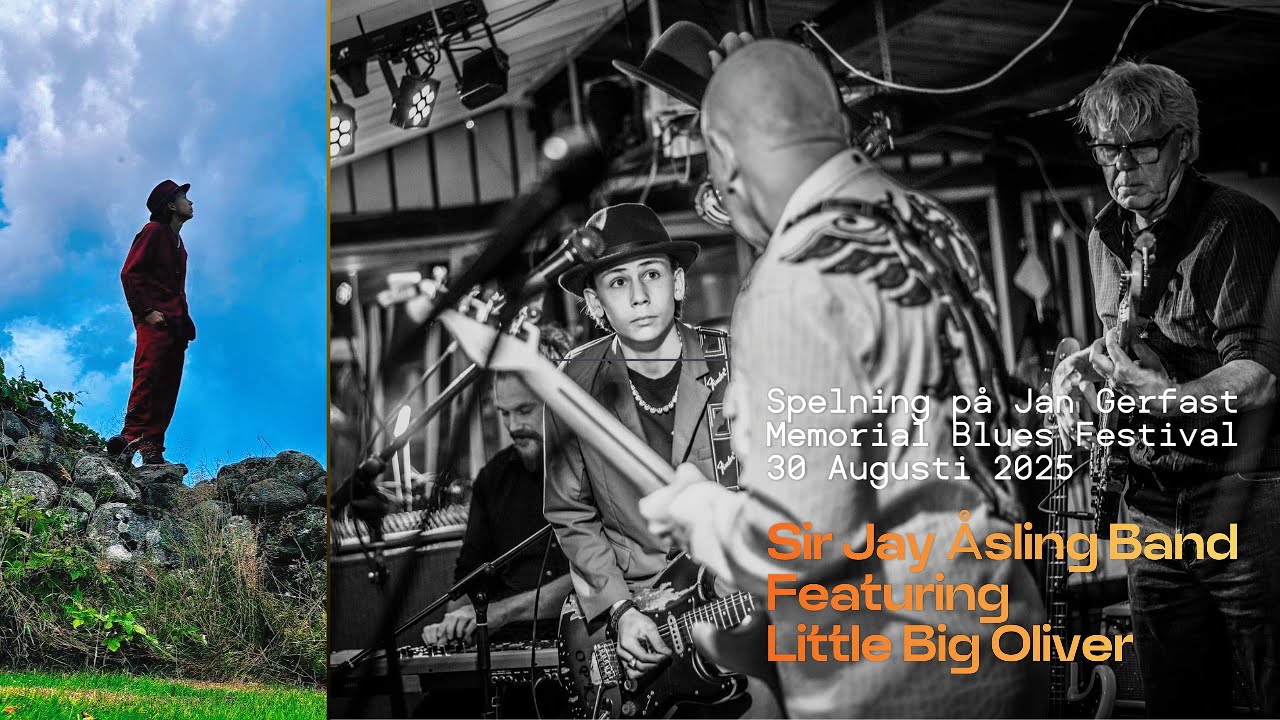 Sir Jay Åsling Band featuring Little Big Oliver - Gig at Jan Gerfast Memorial Festival #fyp #blues