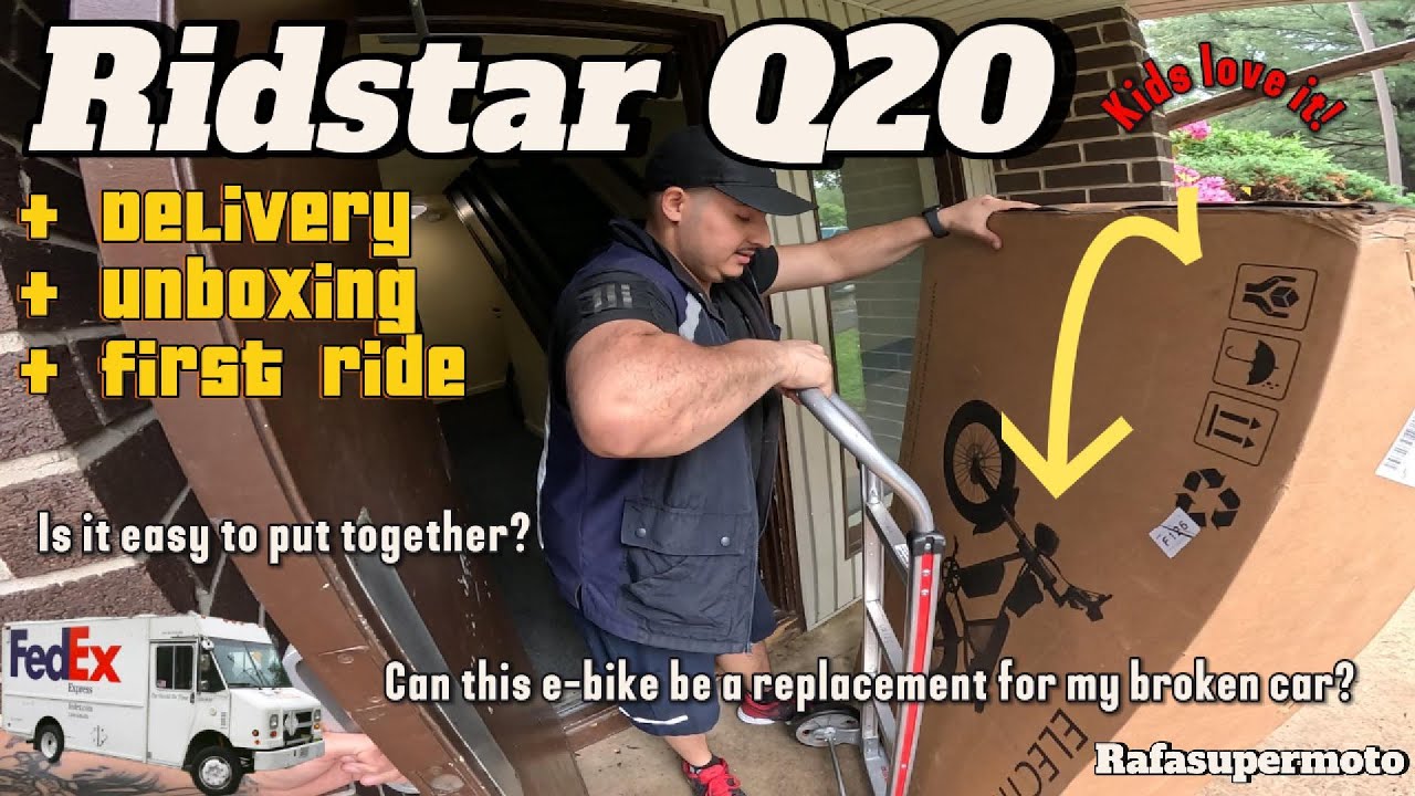 RIDSTAR Q20 - Fedex Delivery, Unboxing and riding!