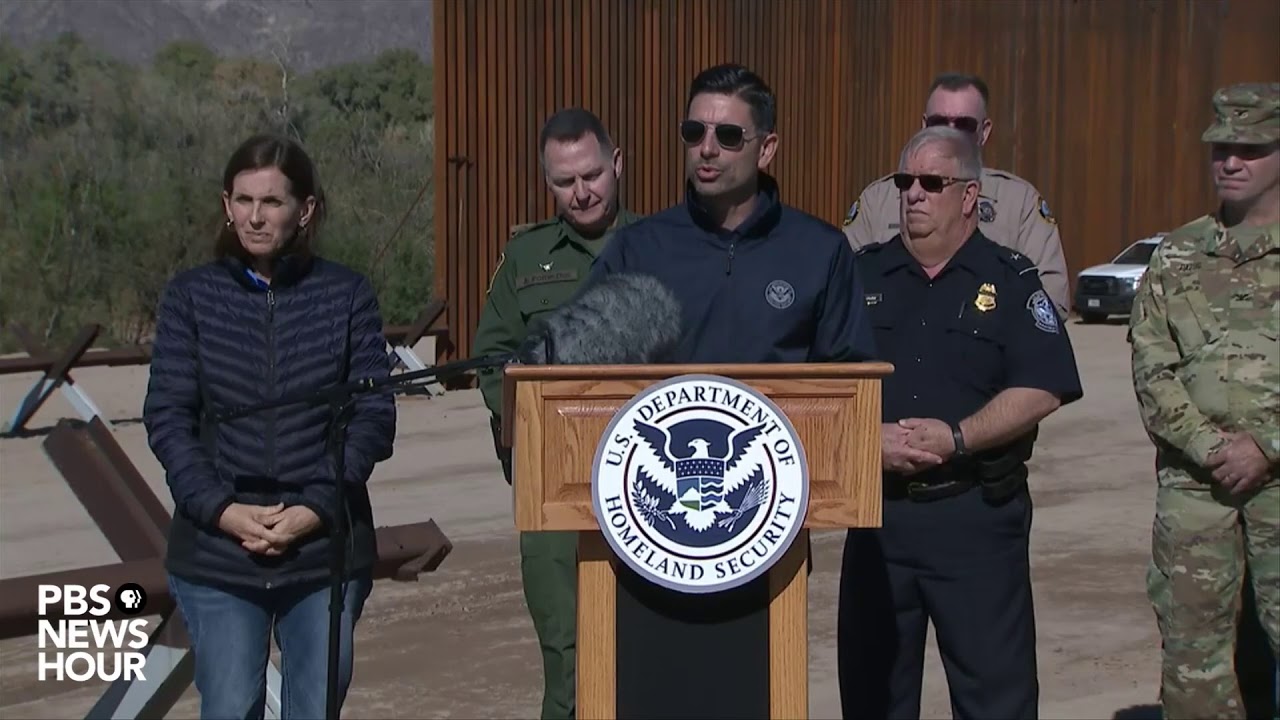 WATCH LIVE: Trump administration provides update on border wall construction
