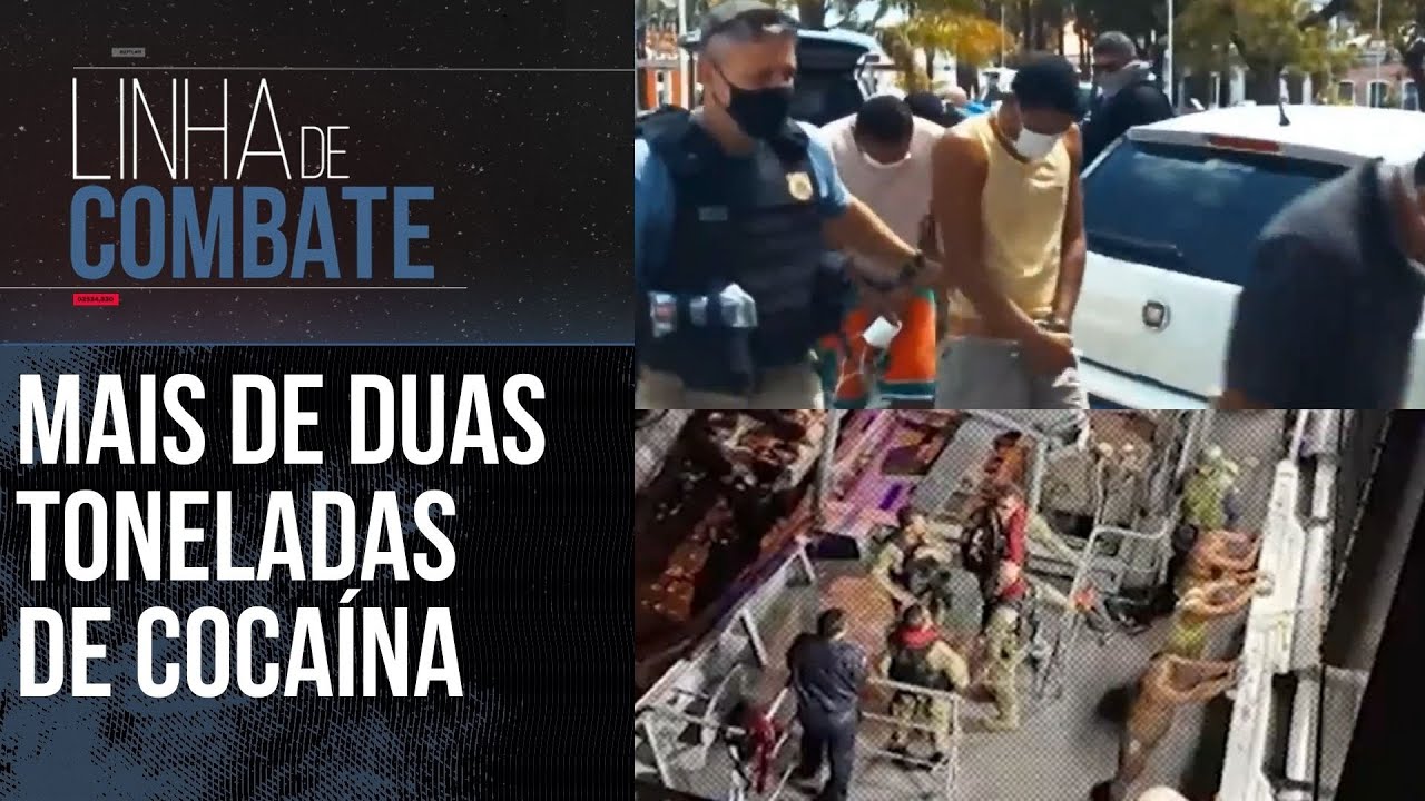 MARINHA E POL&Iacute;CIA FEDERAL ABORDAM BARCO COM MAIS DE DUAS TONELADAS DE COCA&Iacute;NA | LINHA DE COMBATE