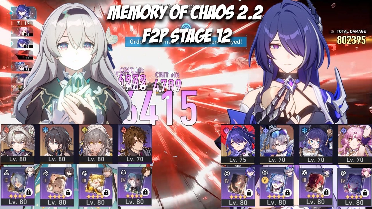 2.3 MOC - F2P E0 Firefly & E0 Acheron Memory of Chaos 12-3★ | Honkai Star Rail