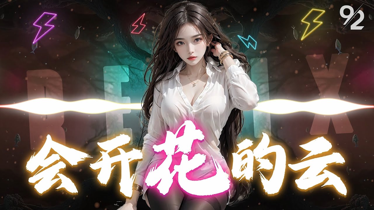 会开花的云 - 弦子 & 姚晓棠 🔥DJREMIX 2K25🔥『 你说 翻越那座天空 会有谁在等着我。』抖音TikTok｜空灵声线，沧桑女版｜♪ 动态歌词 4K