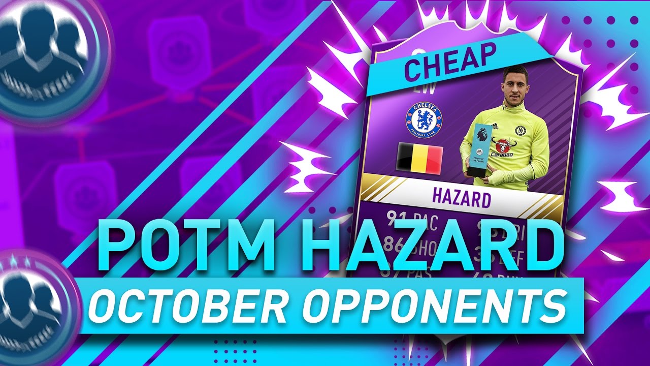 Hazard POTM - 'October Opponents' SBC Cheapest Solution | Squad Building Challenge Guide | FIFA 17