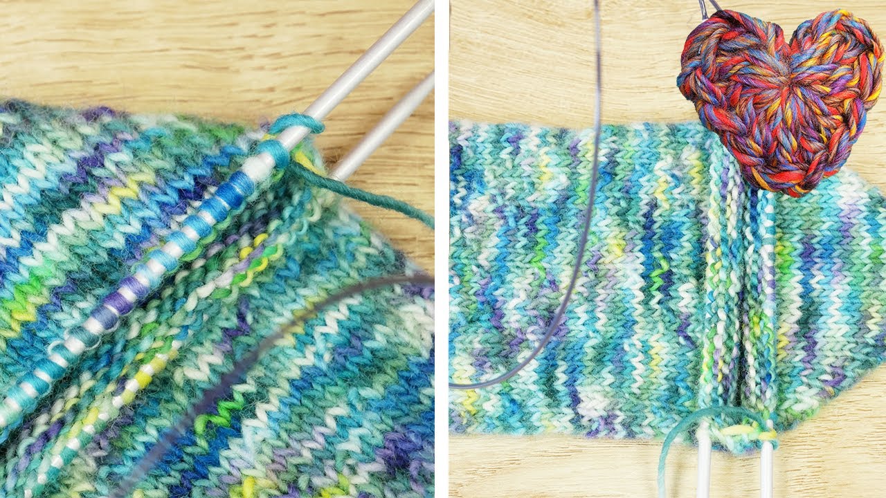 Sockenferse stricken mit verkürzten Reihen - German Short Row Heel für Anfänger
