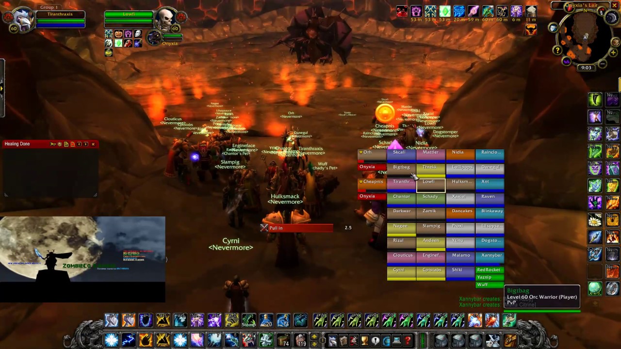 Classic Warcraft Restoration Shaman - Onyxia & Molten Core Full Clear
