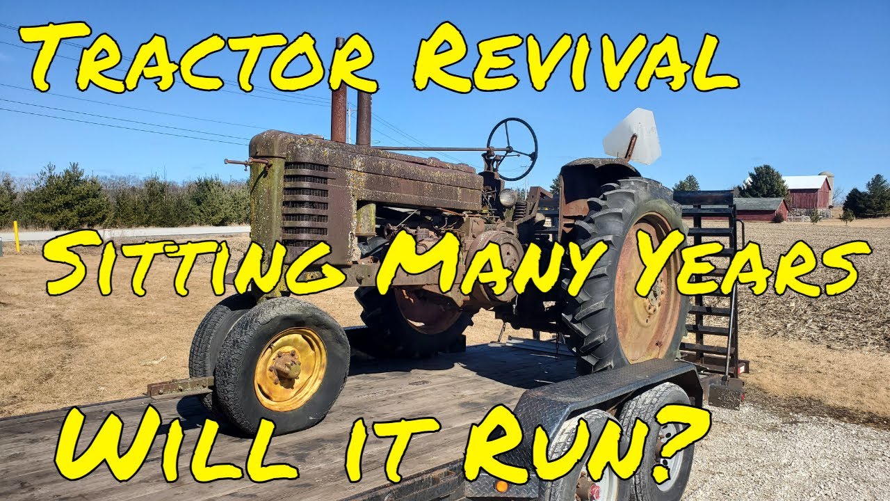 Tractor Revival Sitting Many Years Will it Run? (John Deere B) #tractor #tractorvideo #johndeere