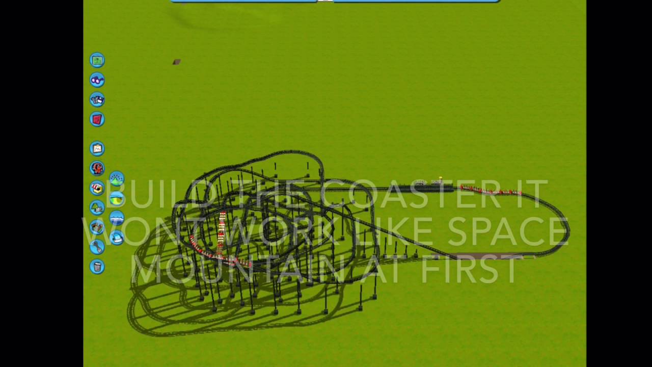 RCT3 how to make the launch section of space mountain mission 2