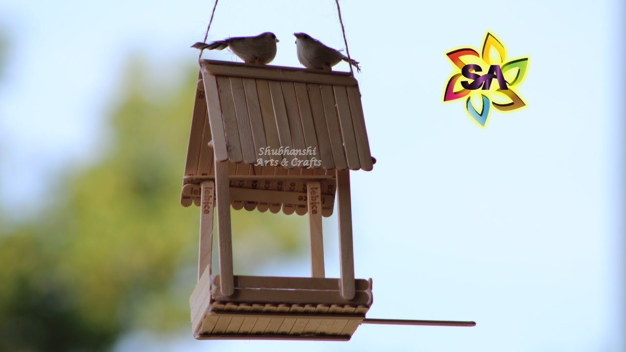 DIY Bird Feeder using Popsicle Sticks | How to make a Bird Feeder