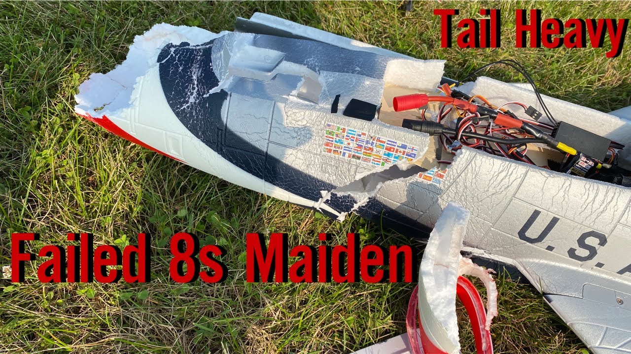 Flex Innovations F-100D Super Sabre 8s Maiden and Crash