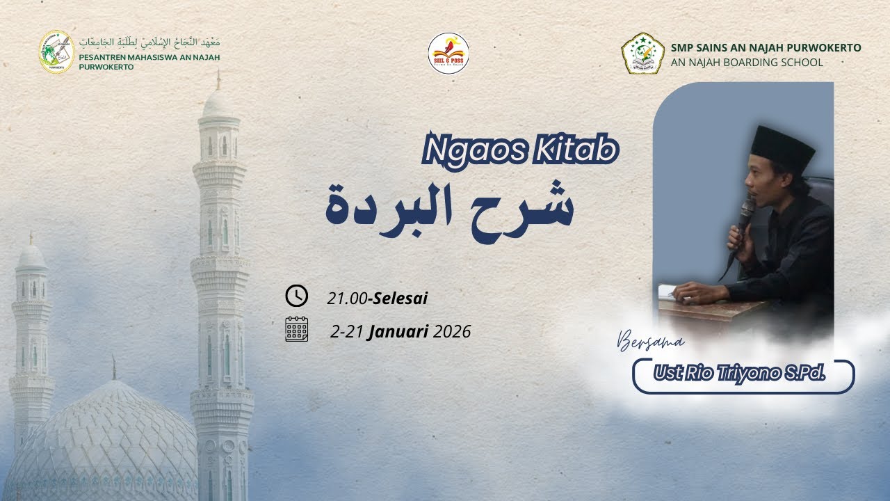 🔴[LIVE] Ngaji Kitab Syarah Burdah bersama Ustadz Rio Triyono, S.Pd. || #10