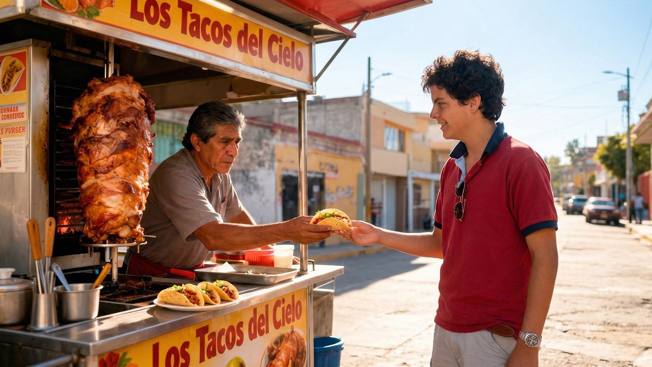 UN TAQUERO POBRE ATENDIÓ A UN CLIENTE SIN COBRAR... PERO ERA SAN CARLO ACUTIS EN PERSONA