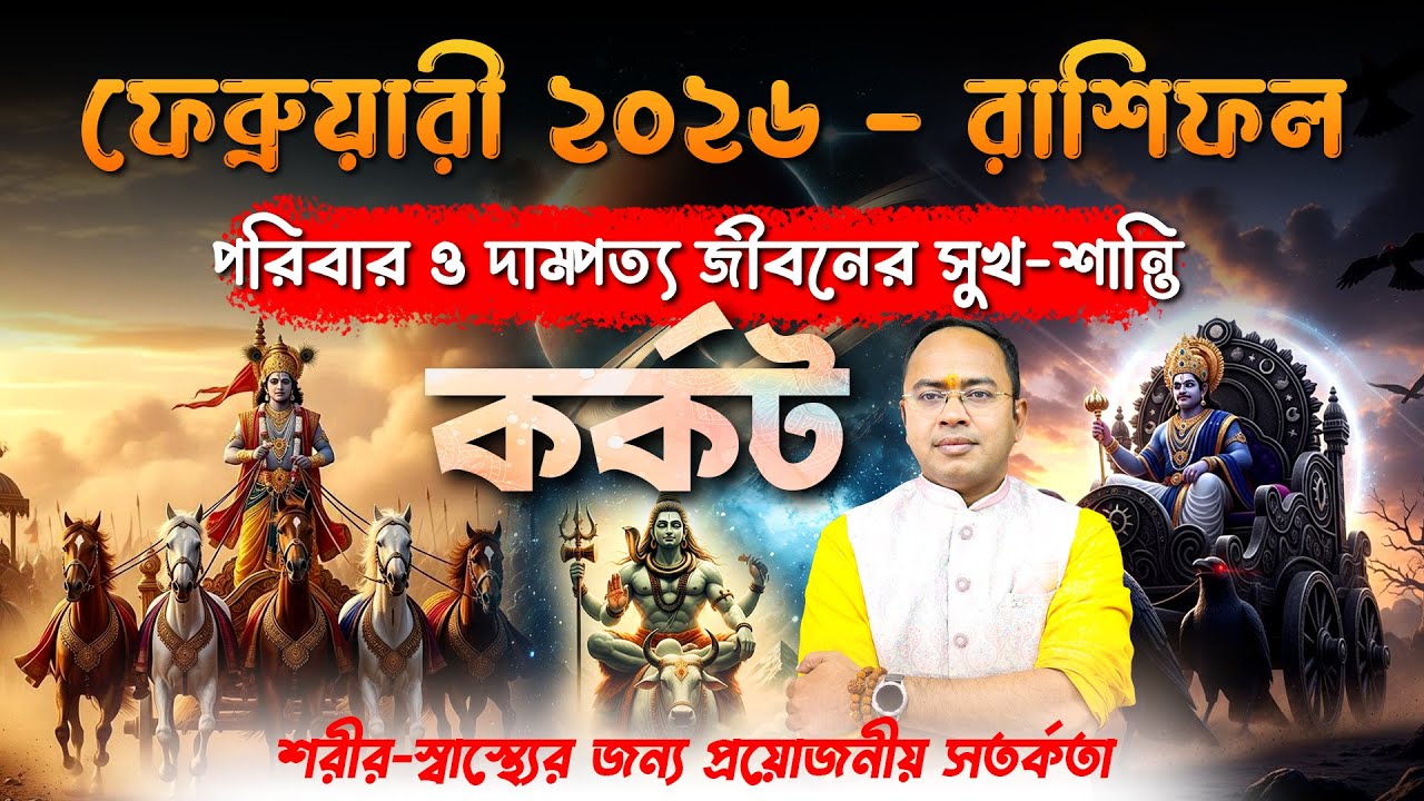 ফেব্রুয়ারী ২০২৬ কর্কট রাশির মাসিক রাশিফল | সময় কি আপনার পক্ষে? | Santanu Dey
