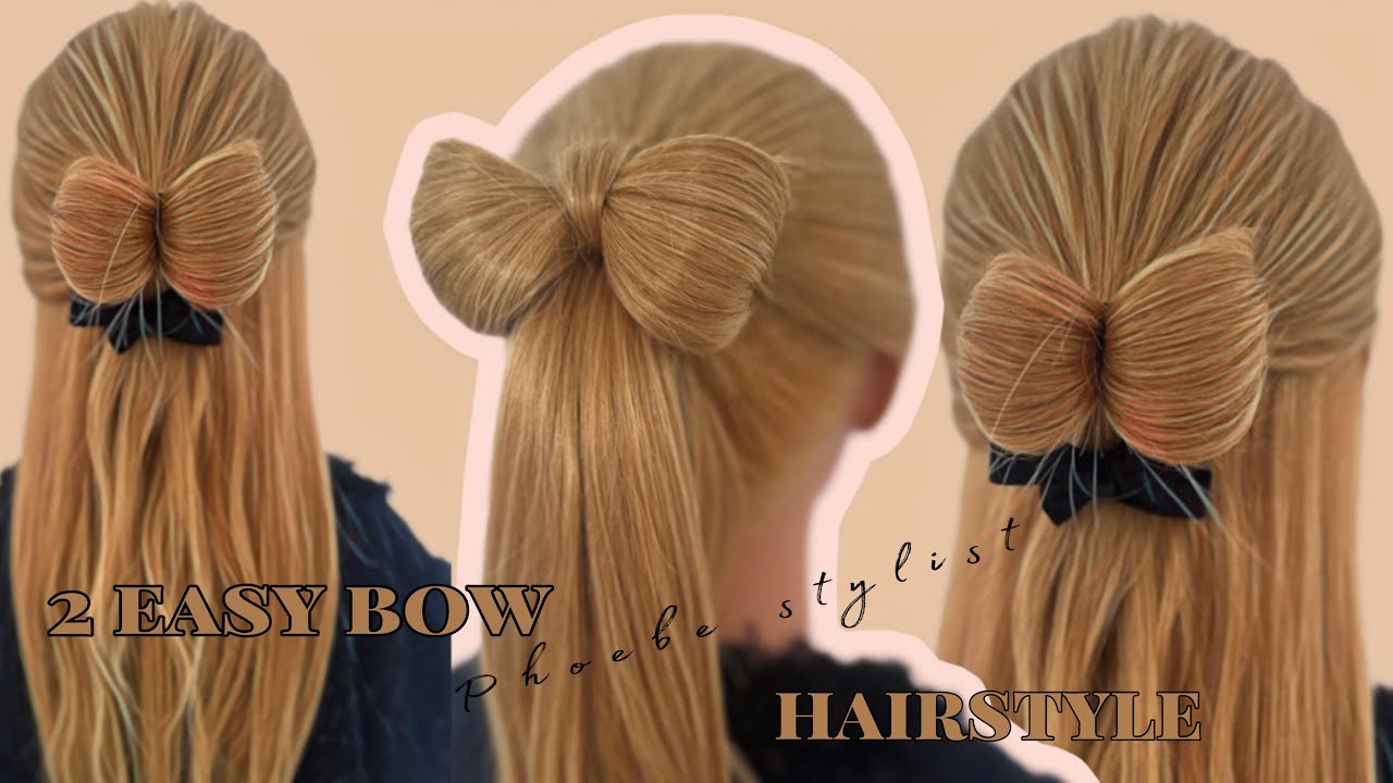2款超可愛「蝴蝶結髮型」必學！手殘女也可以隨手綁🎀how to do a hair bow#hairtutorial #hair #halfupstyle #綁頭髮 #easyhairstyle