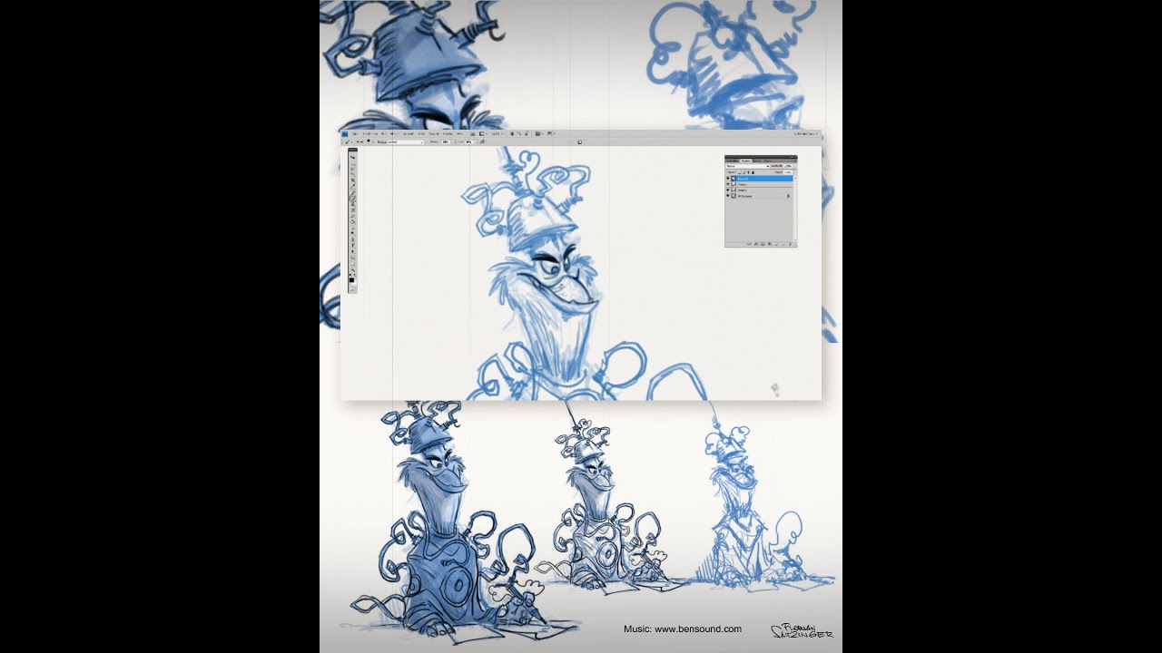 Time lapse: Full Rough Drawing Process