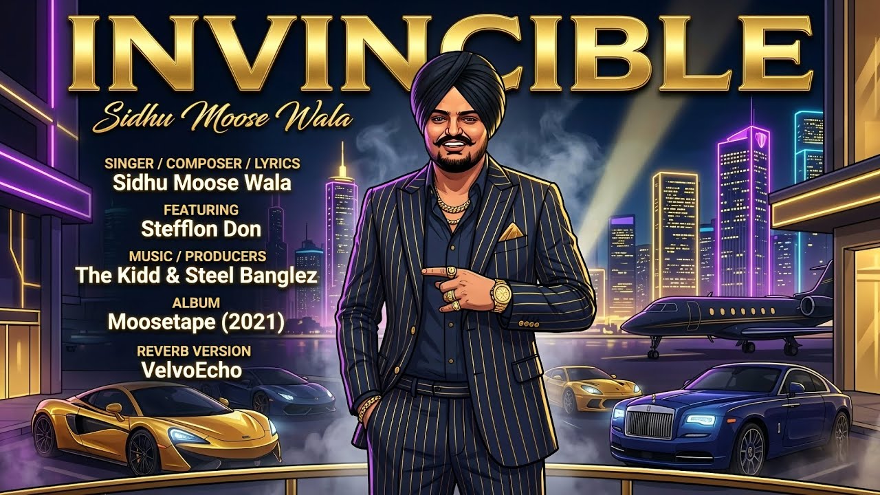 Invincible (Reverb + Slowed) | Sidhu Moose Wala ft. Stefflon Don | Moosetape | VelvoEcho