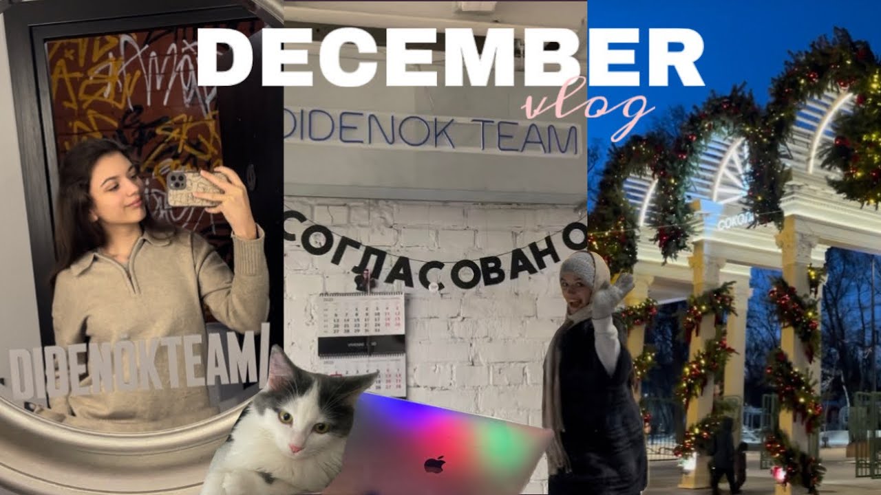 vlog декабря // работа в рекламной компании и отдых