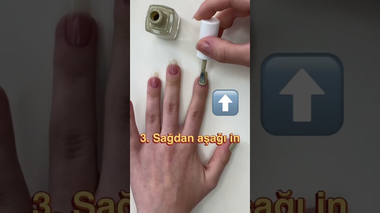 4 adımda taşırmadan oje sür 💅 