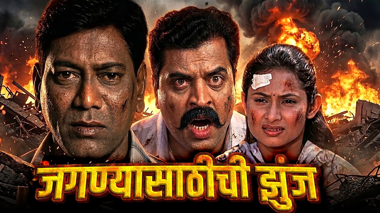 जगण्यासाठीची झुंज (Jaganyasathi Chi Zunj) | Marathi Movie | Vinay Apte, Sharad Ponkshe, Vinay Apte