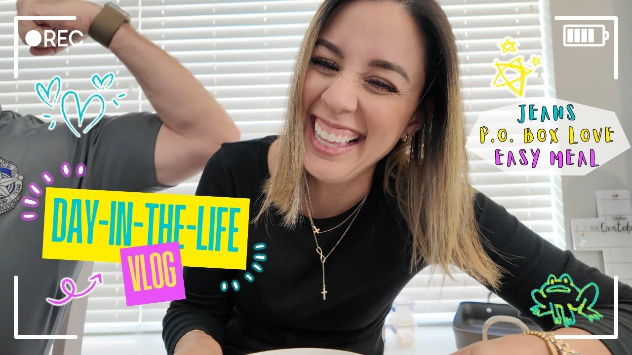 VLOG | LET'S TRY ON JEANS👖, GO TO MY PO BOX📦, AND MAKE AN EASY DINNER FAVORITE👩🏻‍🍳!