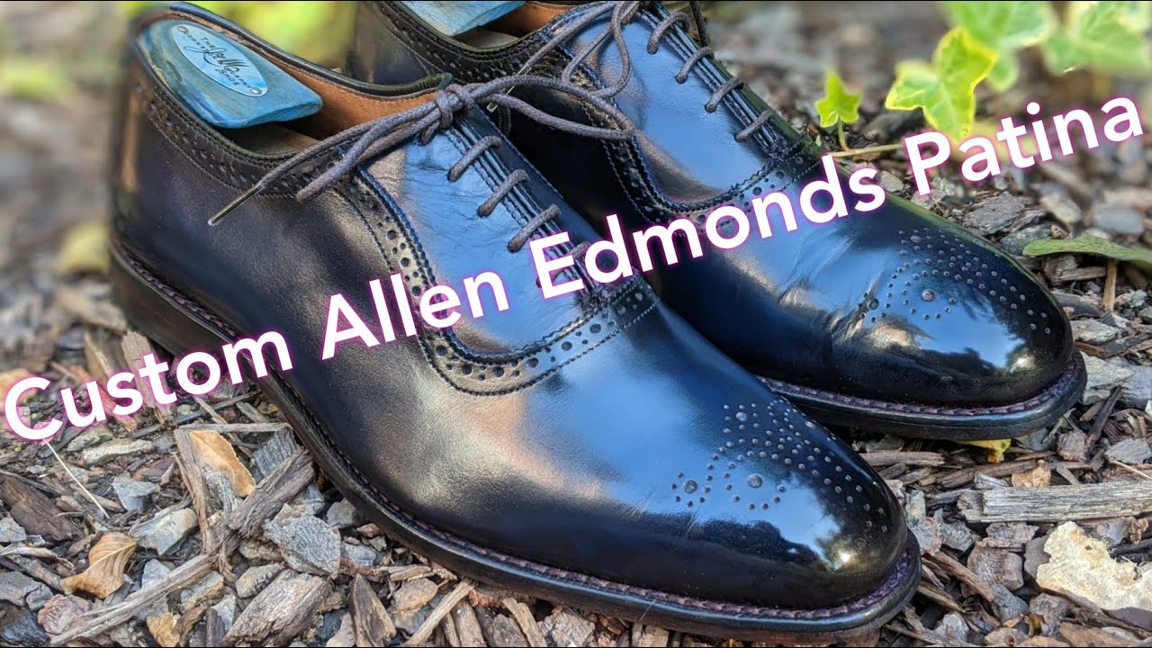 From Walnut to Navy Blue:  Allen Edmonds Cornwallis patina tutorial